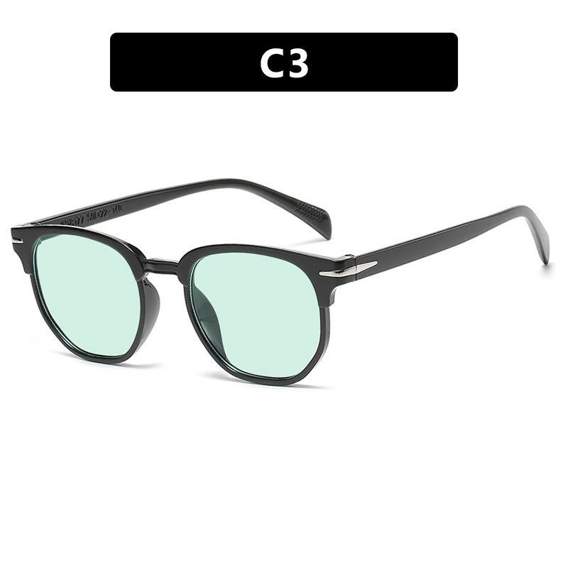 JC-250105MGL-022  Fashion Men's Irregular Personality Vintage Sunglasses