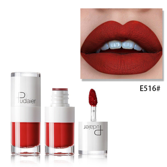 JC-241231MUP-062  Lipstick 16 color white bottle matte lip gloss lasting moisturizing