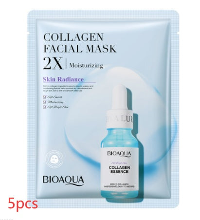 JCM-143MSK-24  Collagen Face Mask Moisturizing Firming Face Sheet Mask Hyaluronic Acid Facial Masks Beauty Skin Care Gel Skin Care