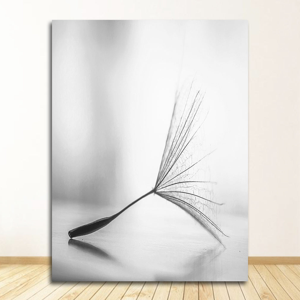 JC-250104PNT-030  Frameless Abstract Dandelion Flower Canvas Painting Living Room Decor