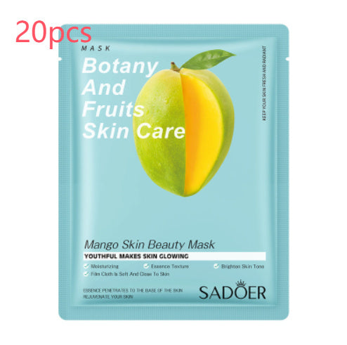 JCM-262MSK-24 SADOER Full English Fruit Plant Mask Hydrating