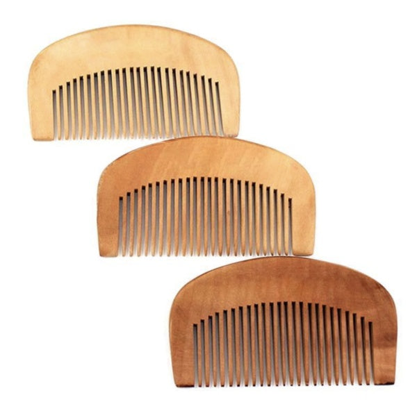 JC-241228BUT-104  Peach wood comb advertising small wooden comb hair comb massage comb health comb