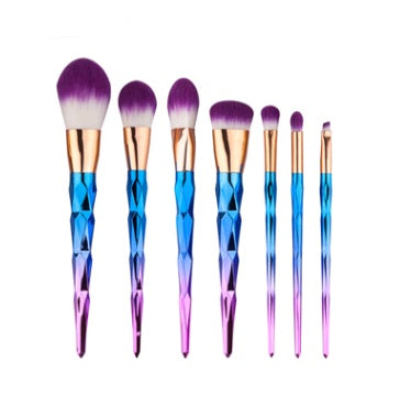 JC-241228BUT-057  7 makeup brushes, makeup tools, diamond makeup brush foundation brush