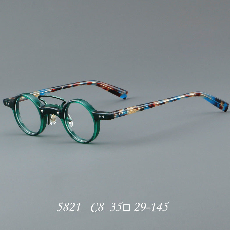 JC-250105MGL-037  Plate Glasses Retro Frame Japanese Small Round Rim