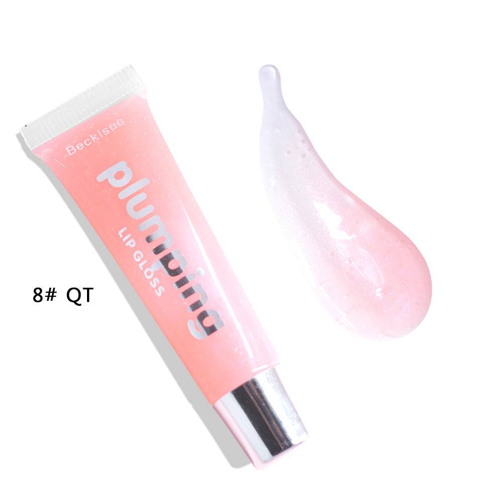 JC-241231MUP-074  Wet Cherry Gloss Plumping Lip gloss Lip Plumper Makeup Big Lip Gloss Moisturizer Plump Volume Shiny Vitamin E Mineral Oil