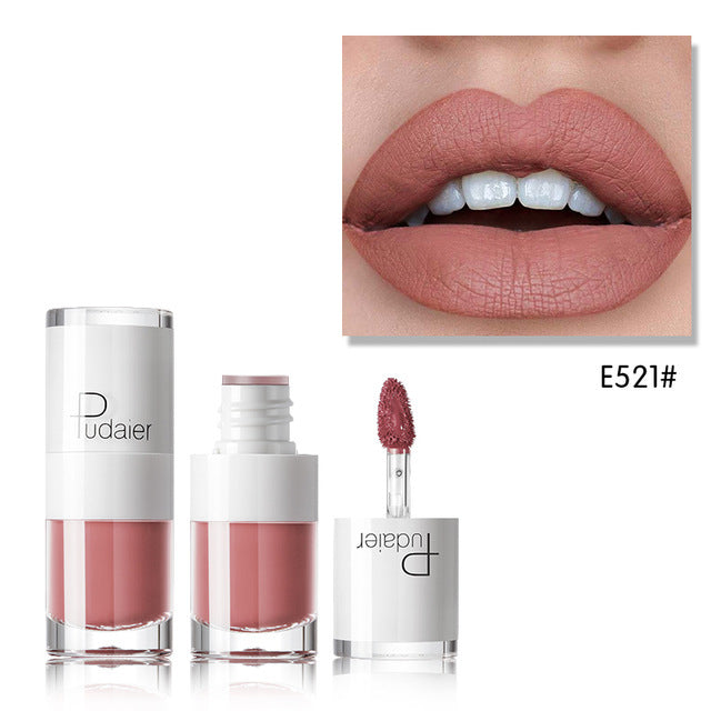 JC-241231MUP-062  Lipstick 16 color white bottle matte lip gloss lasting moisturizing