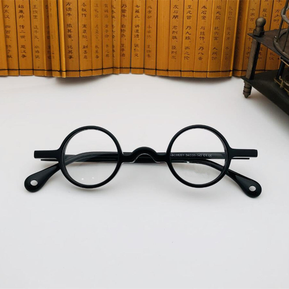 JC-250105MGL-007  Retro Small Round Plate 34mm Glasses Frame