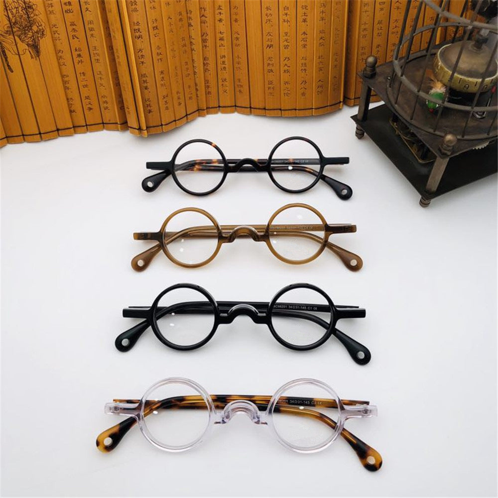 JC-250105MGL-007  Retro Small Round Plate 34mm Glasses Frame