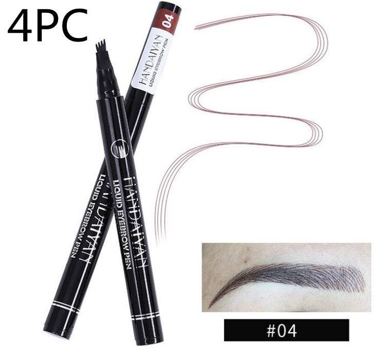 JC-241231MUP-080  Microblading Eyebrow Pencil Waterproof Fork Tip Tattoo Pen Tinted Fine Sketch Eye Brow Pencils Long Lasting Eyebrows