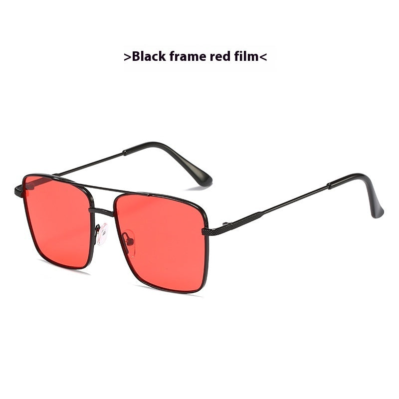 JC-250105MGL-031  Metal Frame Sunglasses Retro Europe And America Ocean Lens