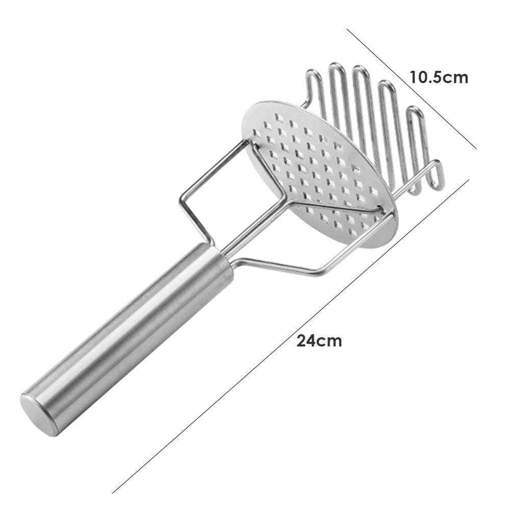 JC-241226KCT-030  Potato Masher Mud Pressure Machine Juice Pusher Stainless Steel Salads Chopper Fruit Vegetable Tools Kitchen Gadgets Crusher