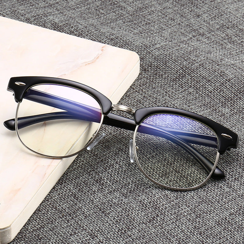 JC-250105MGL-045  Anti Blue Light Versatile Decorative Flat Glasses