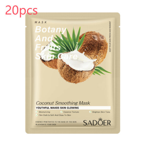 JCM-262MSK-24 SADOER Full English Fruit Plant Mask Hydrating