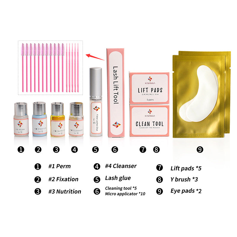 JC-241231MUP-024  Upgrade Version Lash Lift Kit ICONSIGN Lifting Perm Eyelash Eyes Makeup Tools