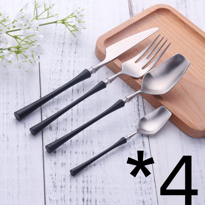 JC-250101DNW-010  Four-piece Stainless Steel Cutlery Spoon