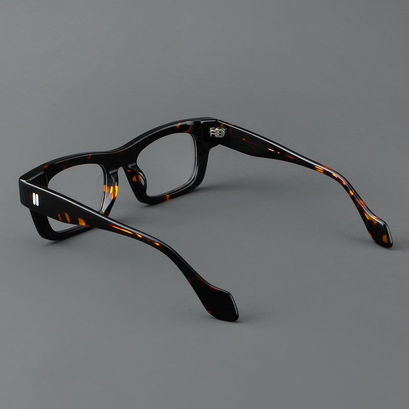 JC-250105MGL-059  Thick Plate Glasses Patchwork Retro Frame