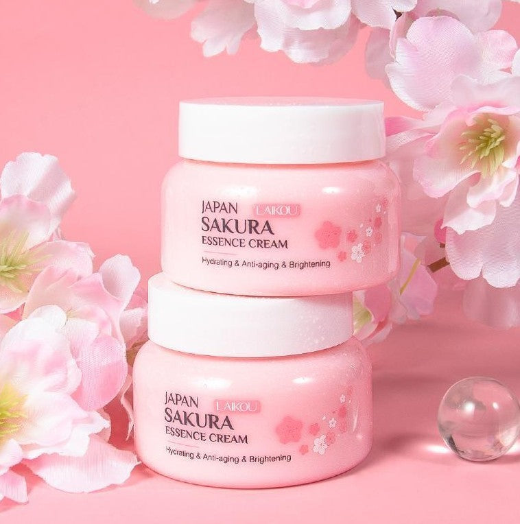 JCM-129CRM-24  Sakura Skin Care Set 4-piece Set Cleansing Eye Cream Face Cream