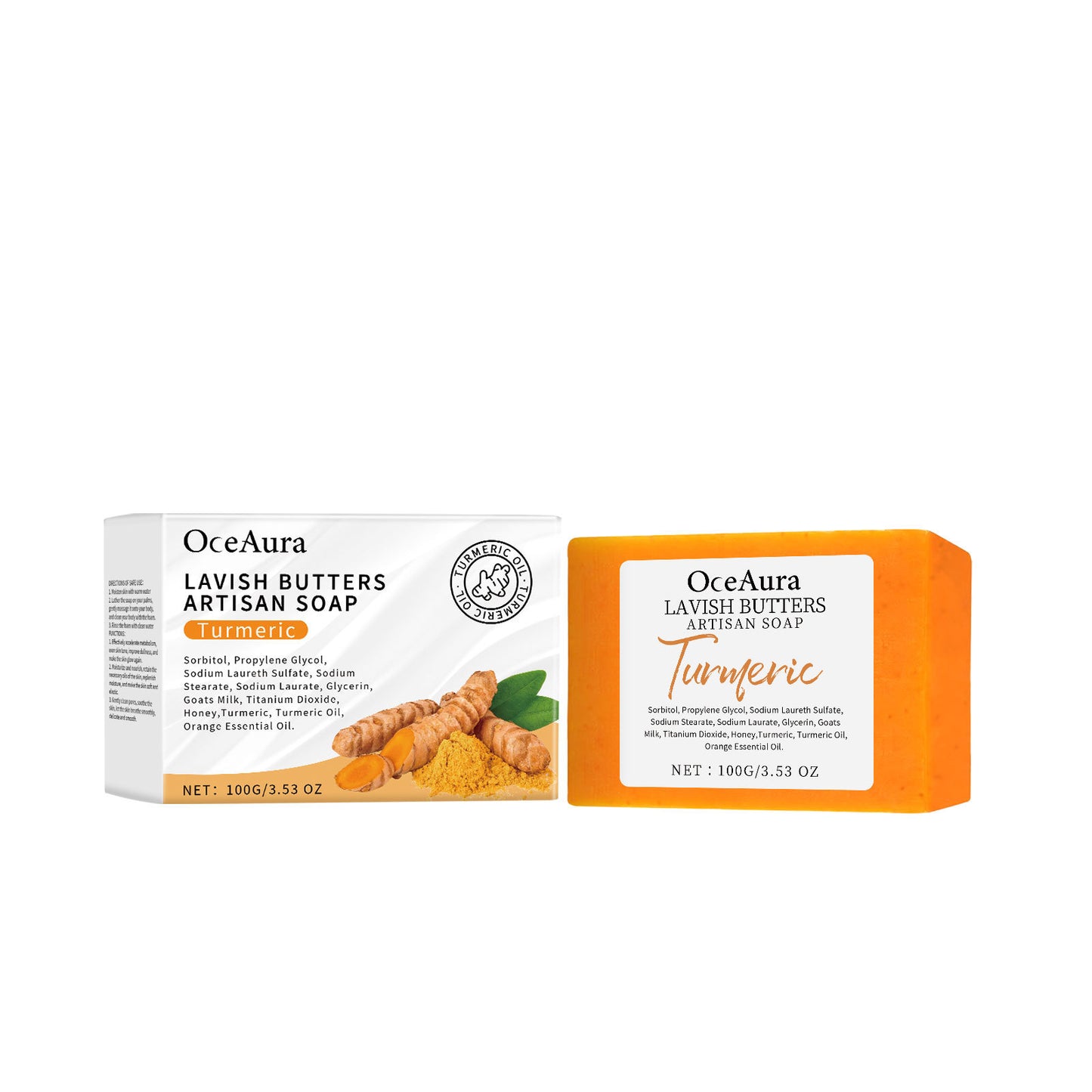 JCM-209MST-24  Turmeric Skin Care Soap Moisturizes Body Skin