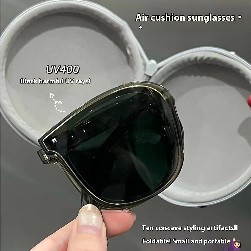 JC-250105MGL-014  Fashion Light Sun Protection Folding Glasses For Driving