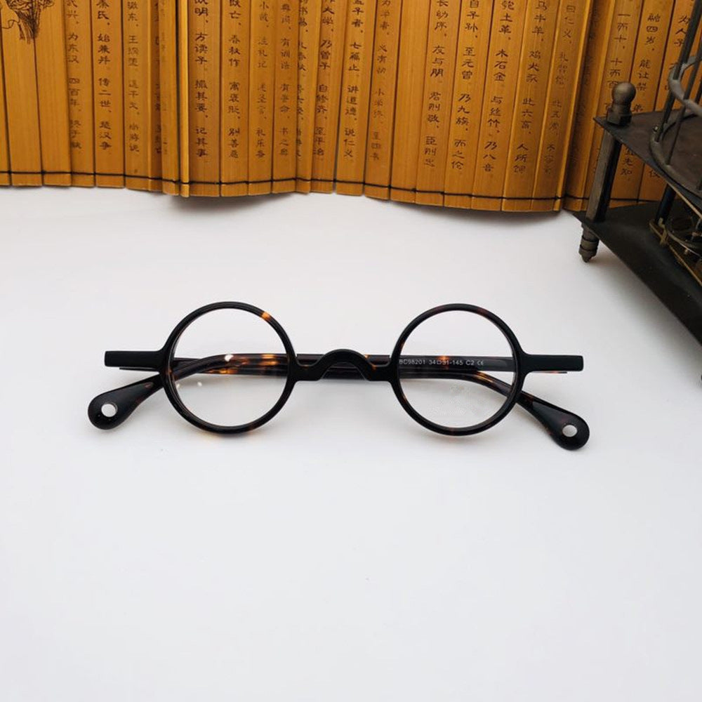 JC-250105MGL-007  Retro Small Round Plate 34mm Glasses Frame