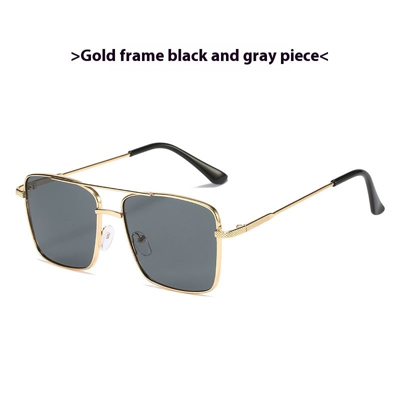 JC-250105MGL-031  Metal Frame Sunglasses Retro Europe And America Ocean Lens