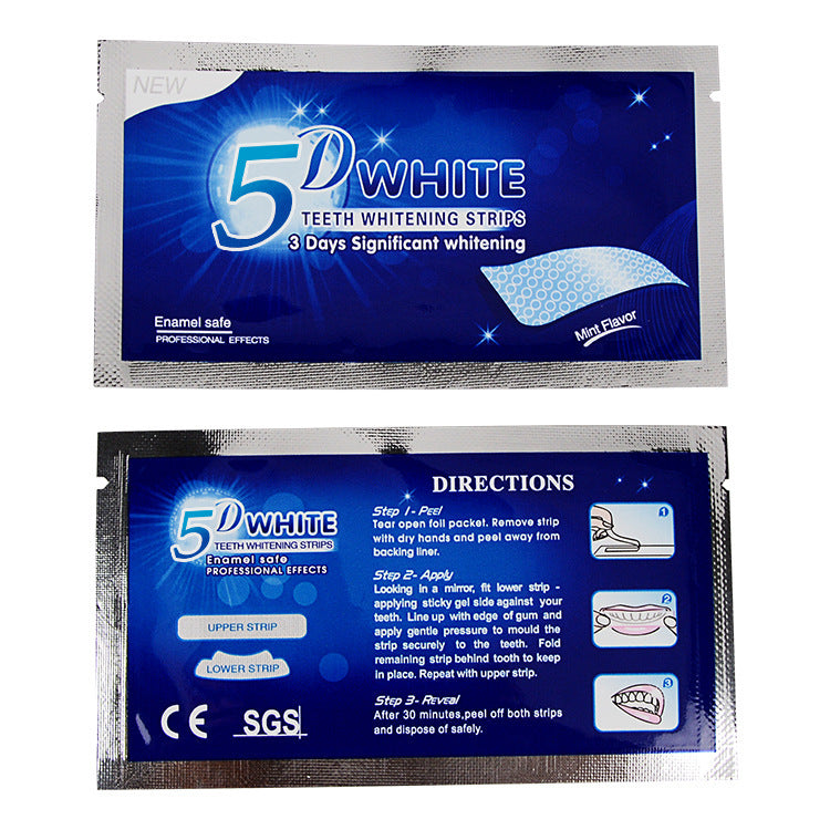 JC-250106ORL-067  5D Gel Teeth Whitening Strips White Tooth Dental Kit Oral Hygiene Care Strip For False Teeth Veneers Dentist Seks Whiten Gel