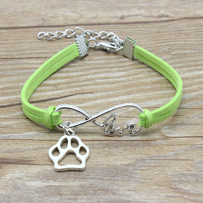 JC-241230BBJ-073  Jewelry Simple Style Hand-woven Infinite Love Pet Bracelet