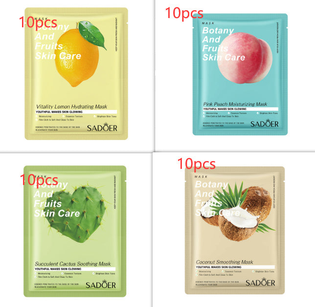 JCM-262MSK-24 SADOER Full English Fruit Plant Mask Hydrating