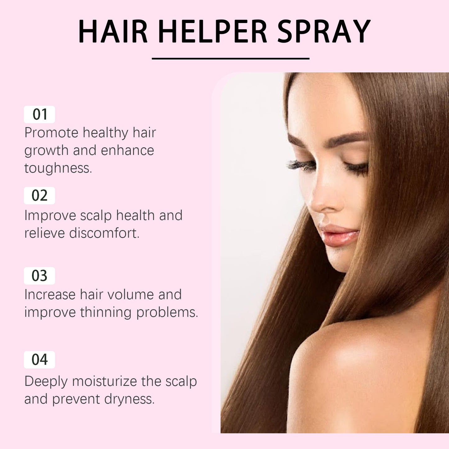 JC-250104HRC-039  Hair Care Spray Improves Dry Hair