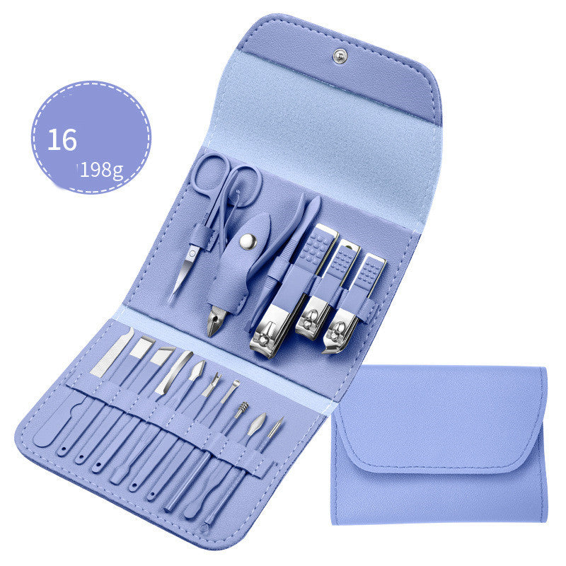 JC-241228BUT-023  Professional Scissors Nail Clippers Set Ear Spoon Dead Skin Pliers Nail Cutting Pliers Pedicure Knife Nail Groove Trimmers