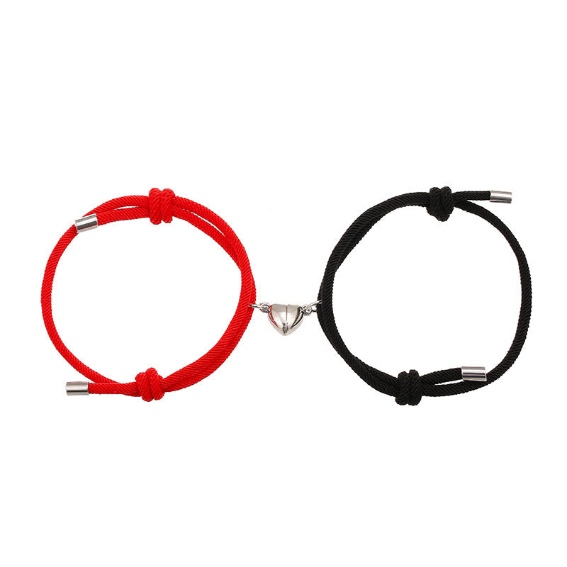 JC-241230BBJ-020  Simple Nylon Love Magnetic Bracelet