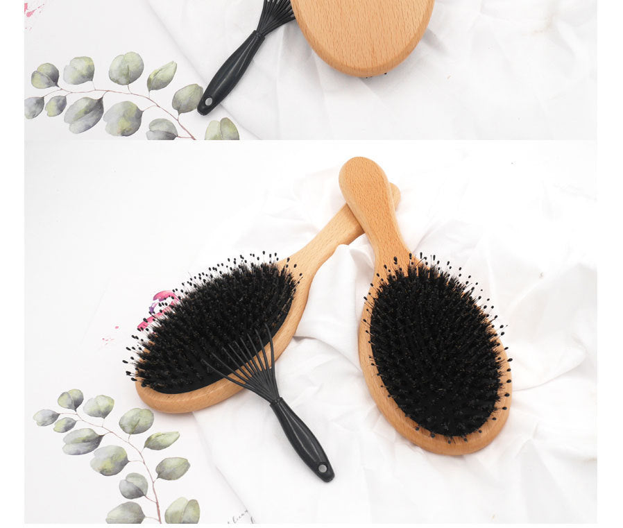 JC-241228BUT-103  Beech massage hair comb