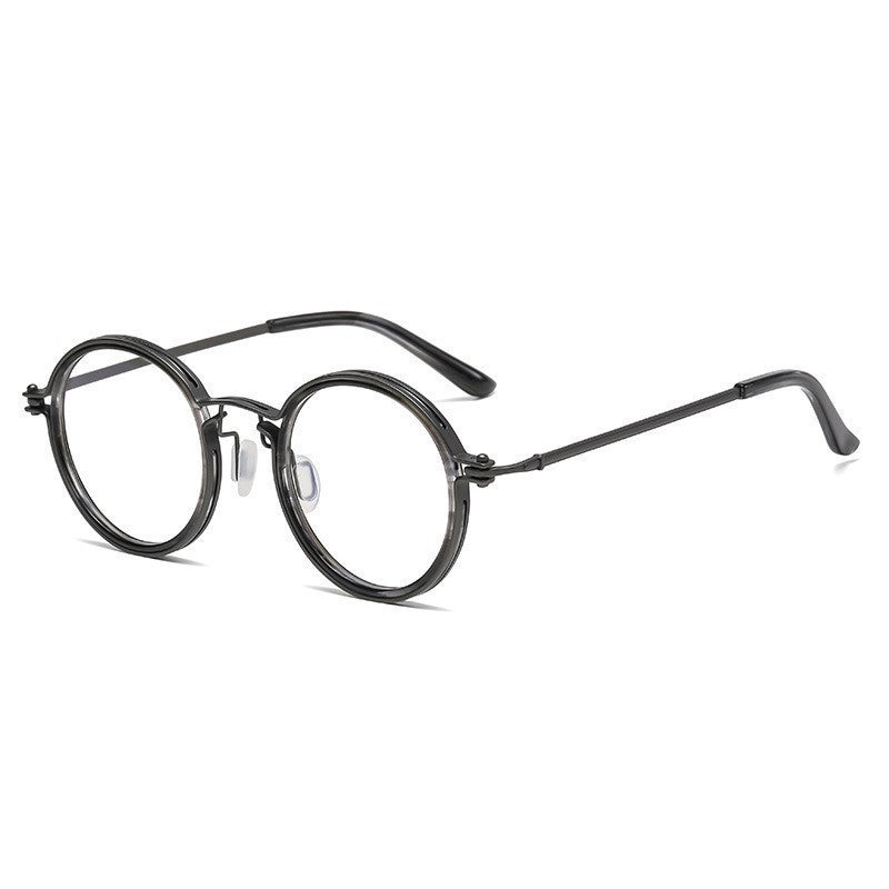 JC-250105MGL-016  Vintage Round Frame Reading Glasses Anti Blue Light