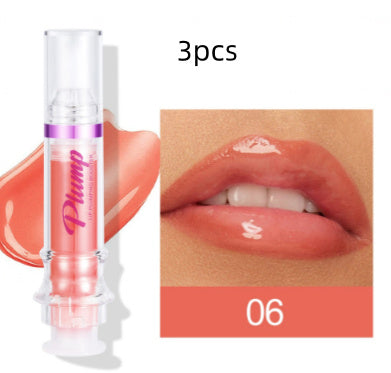 JC-241231MUP-032  New Tube Lip Rich Lip Color Slightly Spicy Lip Honey Lip Glass Mirror Face Lip Mirror Liquid Lipstick