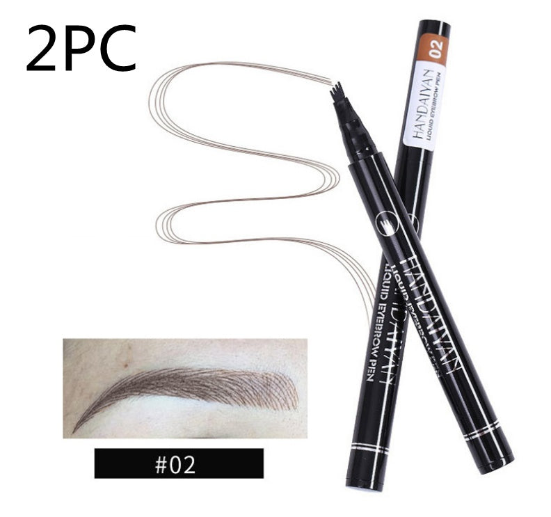 JC-241231MUP-080  Microblading Eyebrow Pencil Waterproof Fork Tip Tattoo Pen Tinted Fine Sketch Eye Brow Pencils Long Lasting Eyebrows