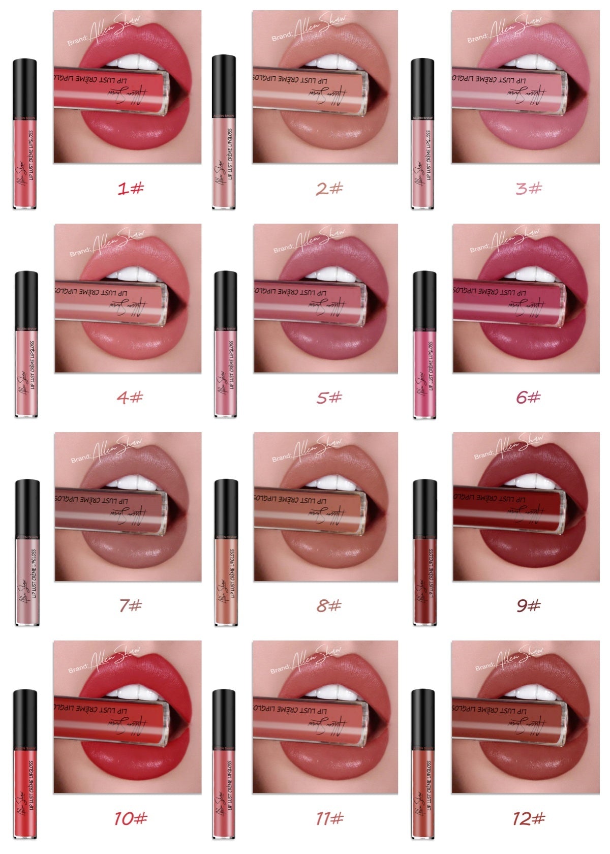 JC-241231MUP-014  Silky Cream Texture Lip Gloss Aliexpress Shopee Cross-Border Exclusive Lip Glaze Lip Gloss Lipstick