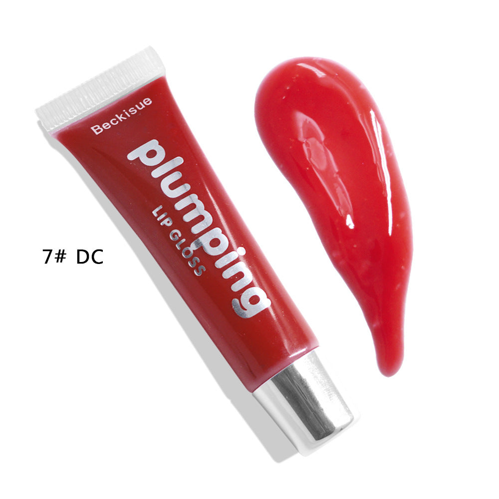 JC-241231MUP-074  Wet Cherry Gloss Plumping Lip gloss Lip Plumper Makeup Big Lip Gloss Moisturizer Plump Volume Shiny Vitamin E Mineral Oil