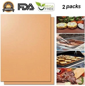 JC-241226KCT-016  Reusable Non-stick Surface BBQ Grill Mat Baking Sheets