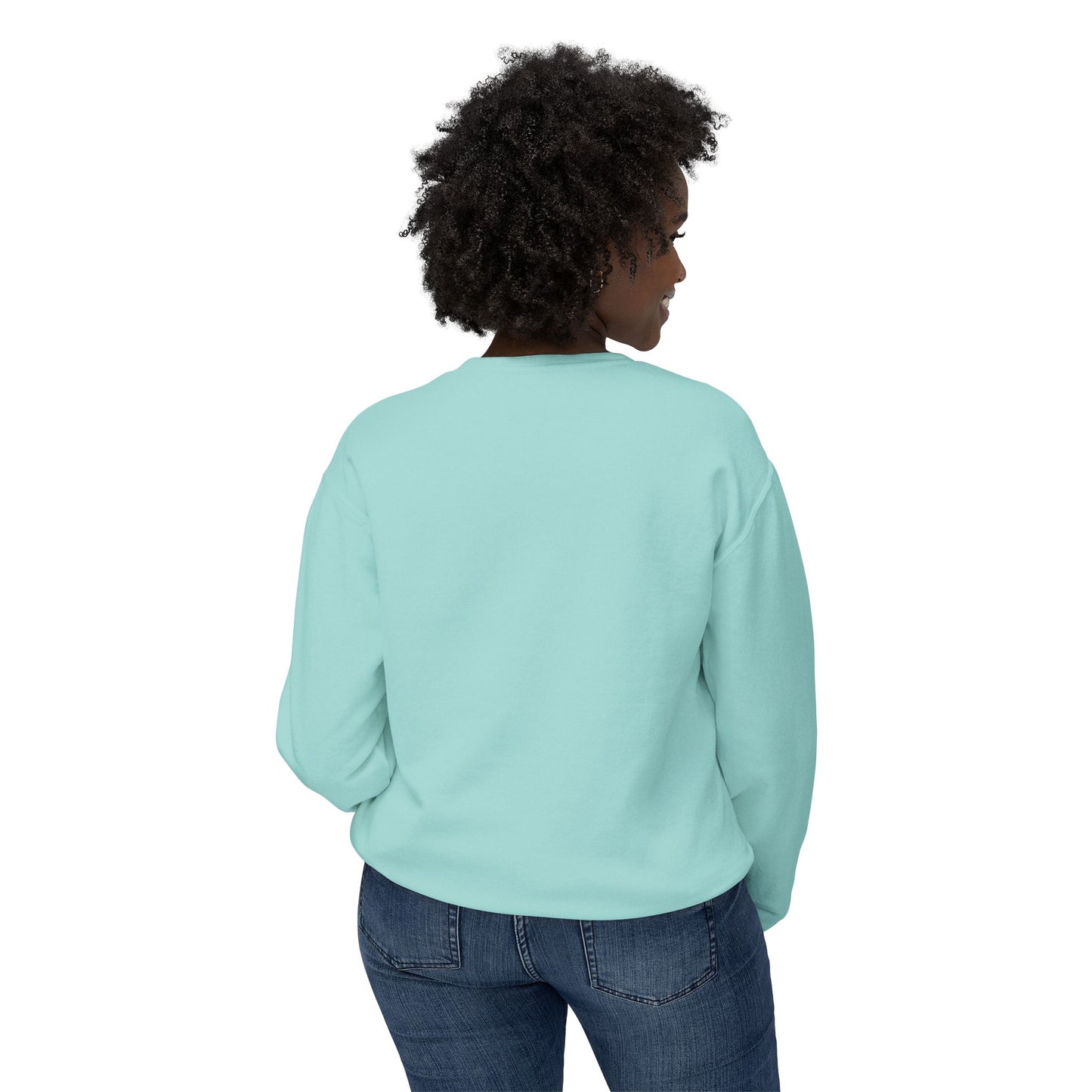 SW-103GRN-24  Unisex Lightweight Crewneck Chalky Mint Color Sweatshirt