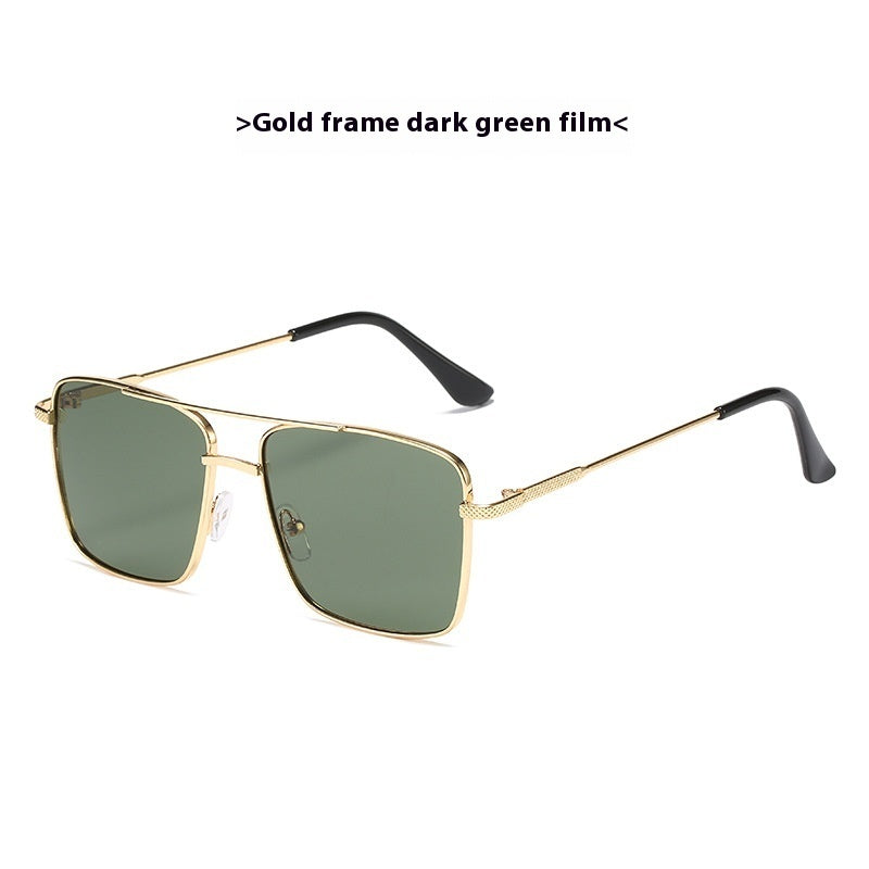 JC-250105MGL-031  Metal Frame Sunglasses Retro Europe And America Ocean Lens