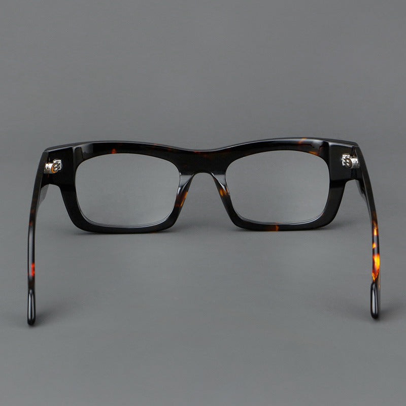 JC-250105MGL-059  Thick Plate Glasses Patchwork Retro Frame