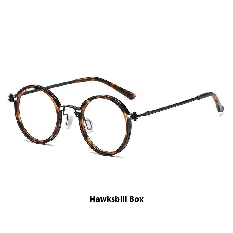 JC-250105MGL-016  Vintage Round Frame Reading Glasses Anti Blue Light