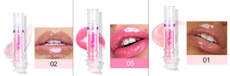 JC-241231MUP-032  New Tube Lip Rich Lip Color Slightly Spicy Lip Honey Lip Glass Mirror Face Lip Mirror Liquid Lipstick