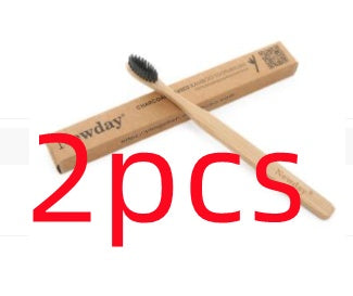 JC-250106ORL-060  Natural Pure Bamboo Toothbrush Portable Soft HairEco Friendly Brushes Oral Cleaning Care Tools