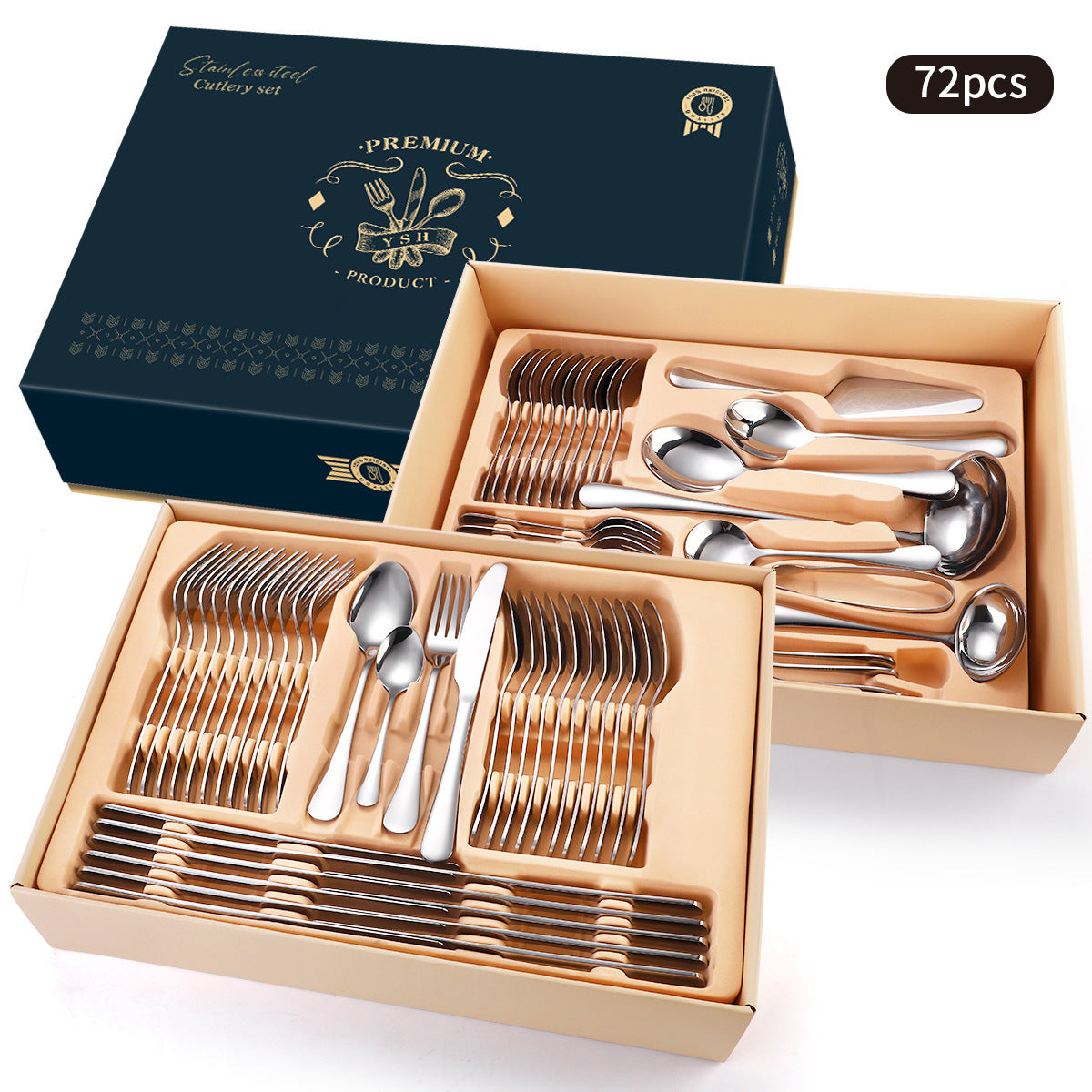 JC-250101DNW-042  Stainless Steel Tableware Gift Box Set