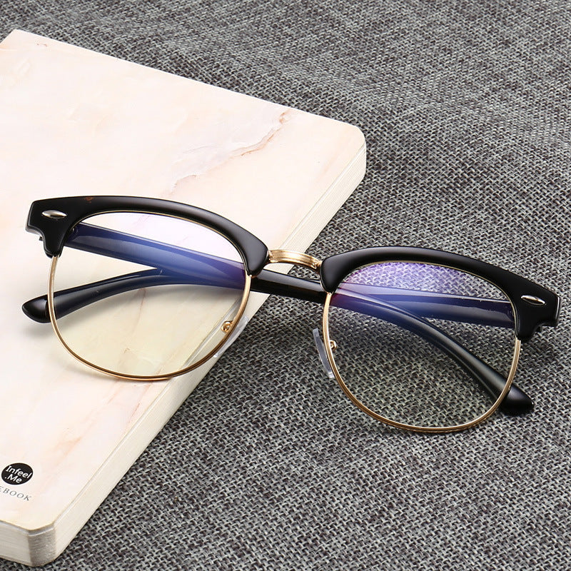 JC-250105MGL-045  Anti Blue Light Versatile Decorative Flat Glasses