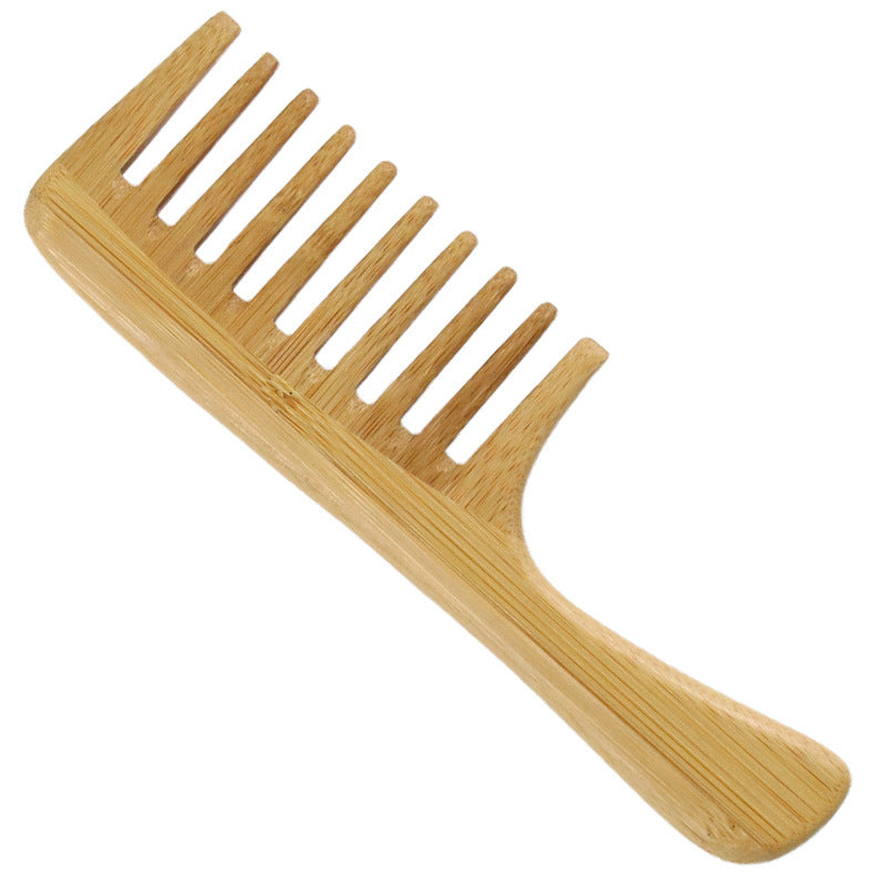 JC-241228BUT-109  Big Tooth Smooth Hair Brush, Hair Comb, Bamboo Comb