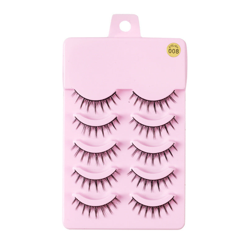 JC-241231MUP-016  5 Pairs Manga Lashes New Arrival Anime Cosplay Natural Wispy  Korean Makeup Artificial False Eyelashes