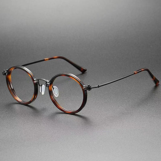 JC-250105MGL-016  Vintage Round Frame Reading Glasses Anti Blue Light