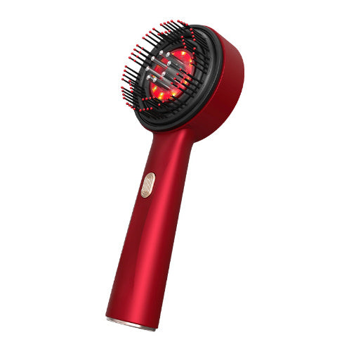 JC-241227PCA-032  Electric Massage Comb Home Scalp Drain Comb Red Light Anti-slip Hair Care Multi-functional Massage Comb